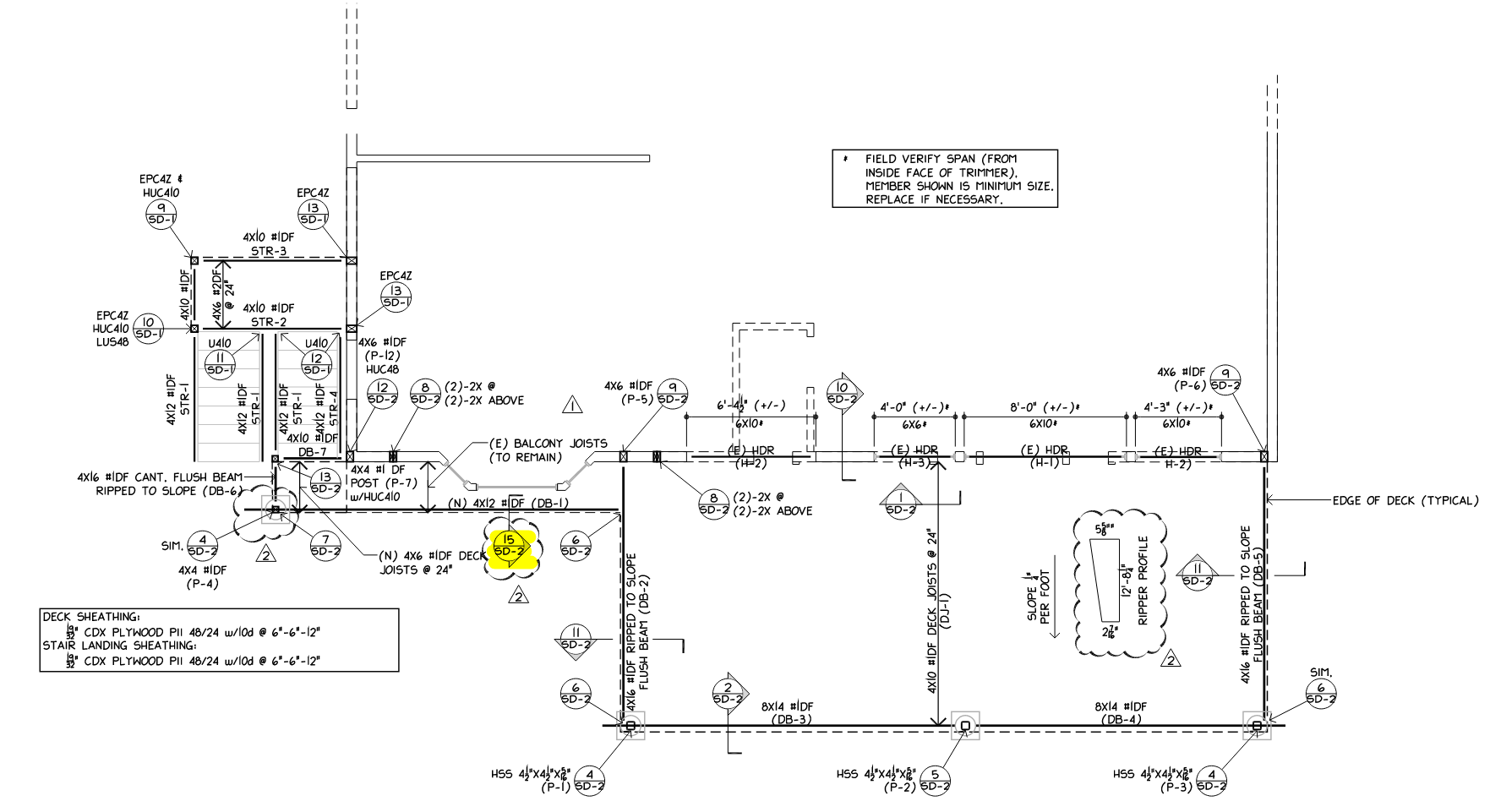 Deck Framing Plan