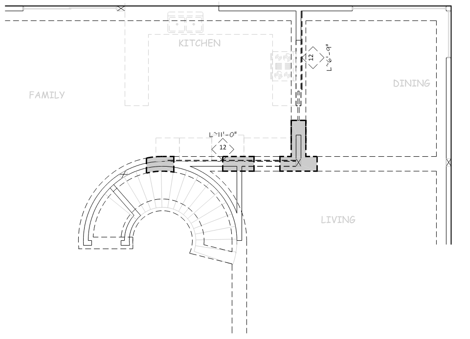Partial Existing Foundation Plan