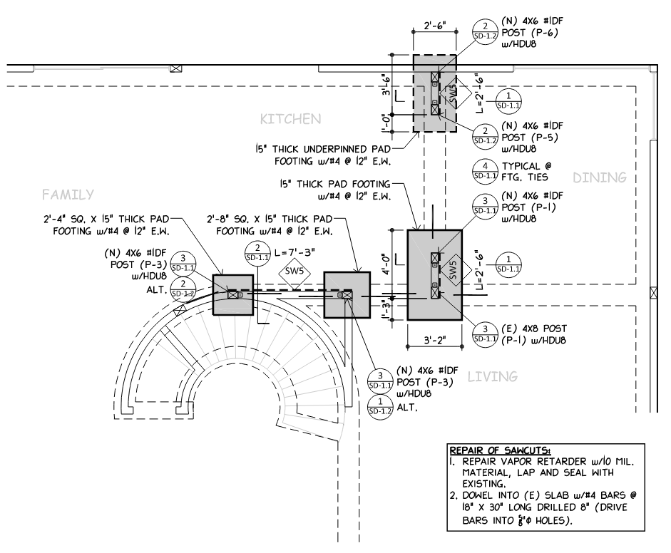 Partial Proposed Foundation Plan